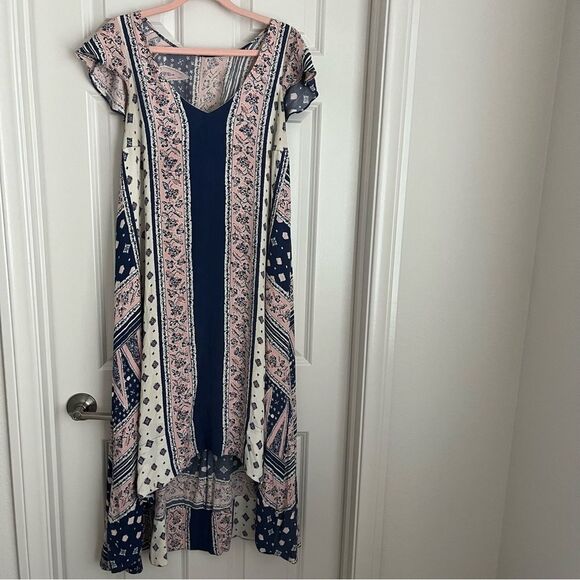 Anthropologie Maeve Boho Floral Midi Dress Small - Picture 5 of 11